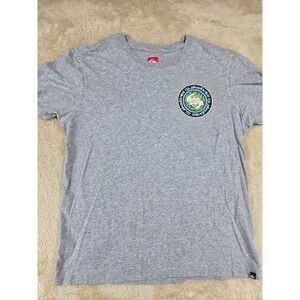Quiksilver Mens Gray Short Sleeve Graphic T Shirt Size XL